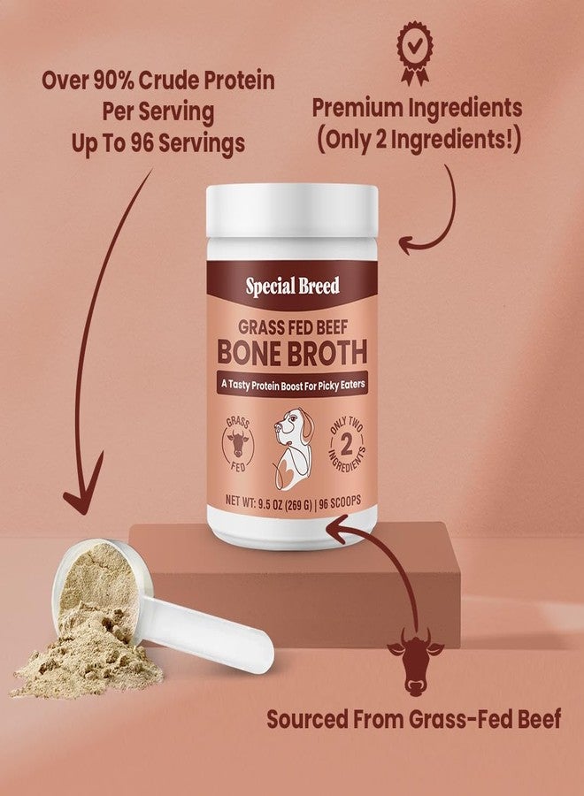 Special Breed Bone Broth Powder for Dogs and Cats - Dog and Cat Food Topper, Grass Fed Beef Broth Supplement, 9.5 oz - Image 2